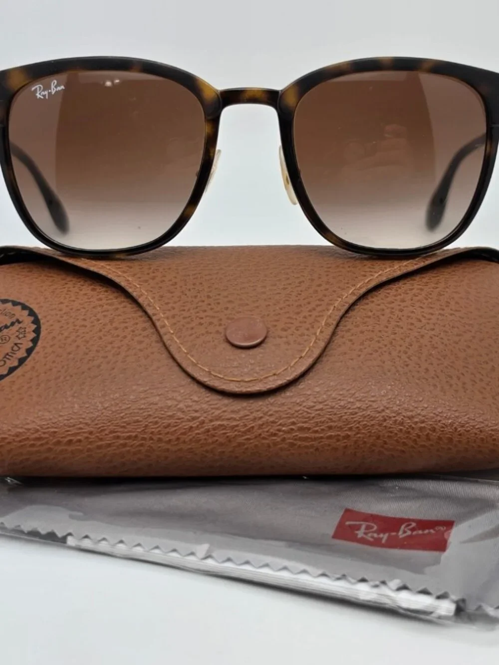 Ray-Ban RB4278 6283/13 Matte Havana Frame Brown Gradient Lens Sunglasses w/ Case